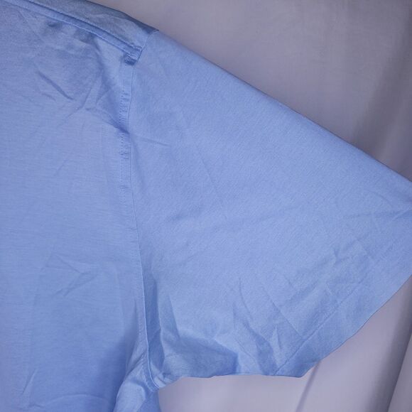 Brooks Brothers Polo Shirt Mens Large Blue Performance Knit Double Mercerized - Picture 4 of 10